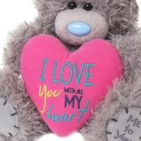 7" Love You Padded Heart Me to You Bear Extra Image 3 Preview